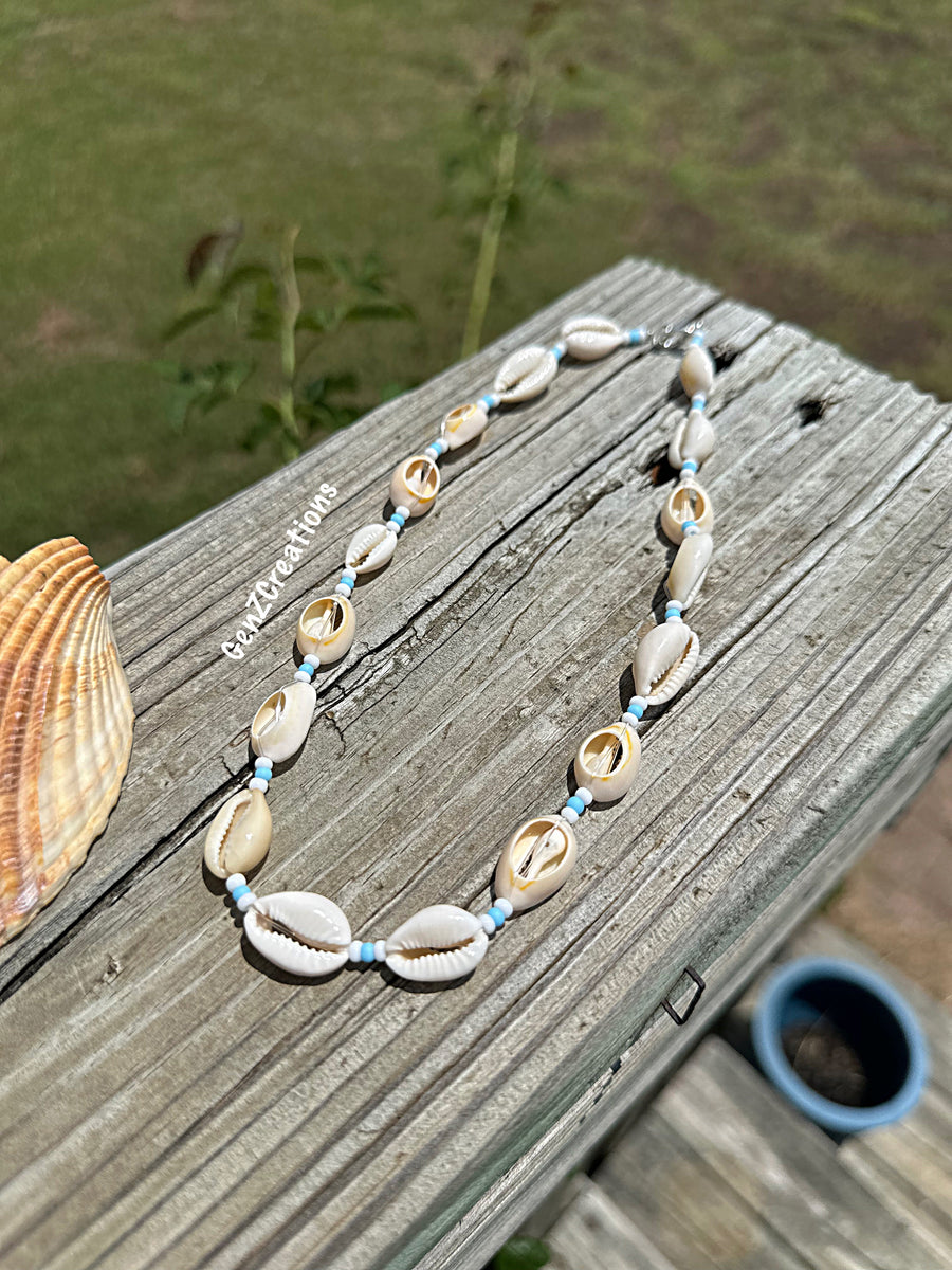 Puka shell necklace set discount