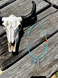 Turquoise Bolt Beaded Necklaces