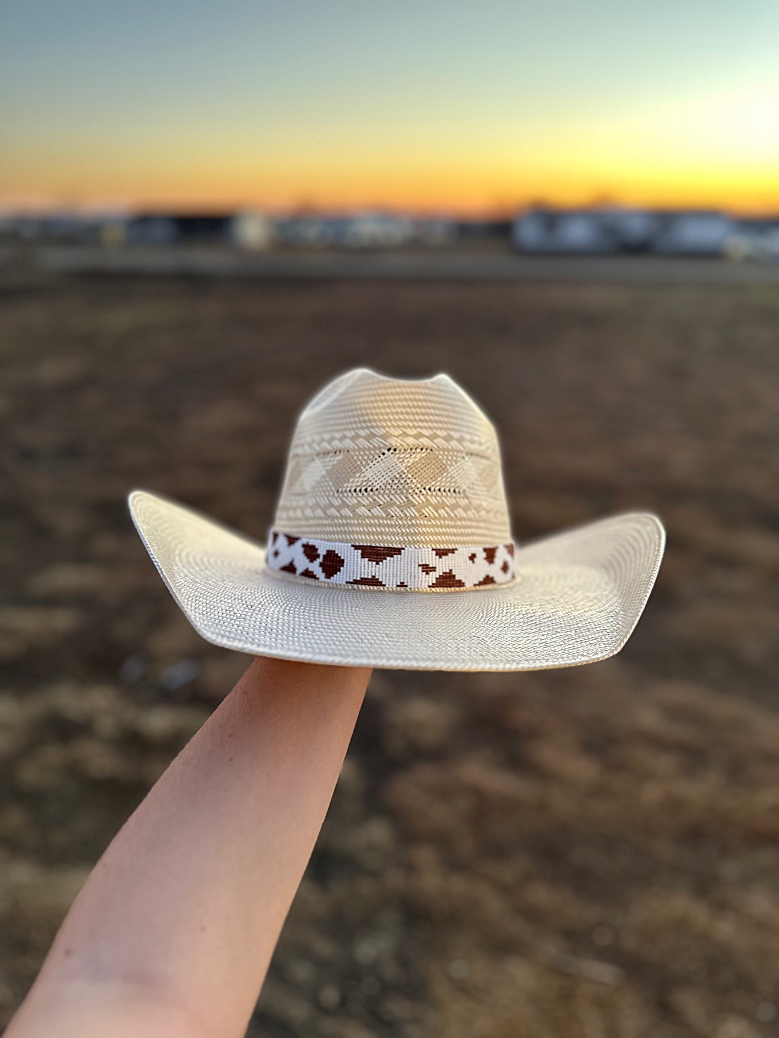 Cowprint Hat Band