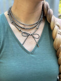 Faux Navajo Pearl Necklace Stack
