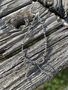 Mix Faux Navajo Pearl Bow Necklace