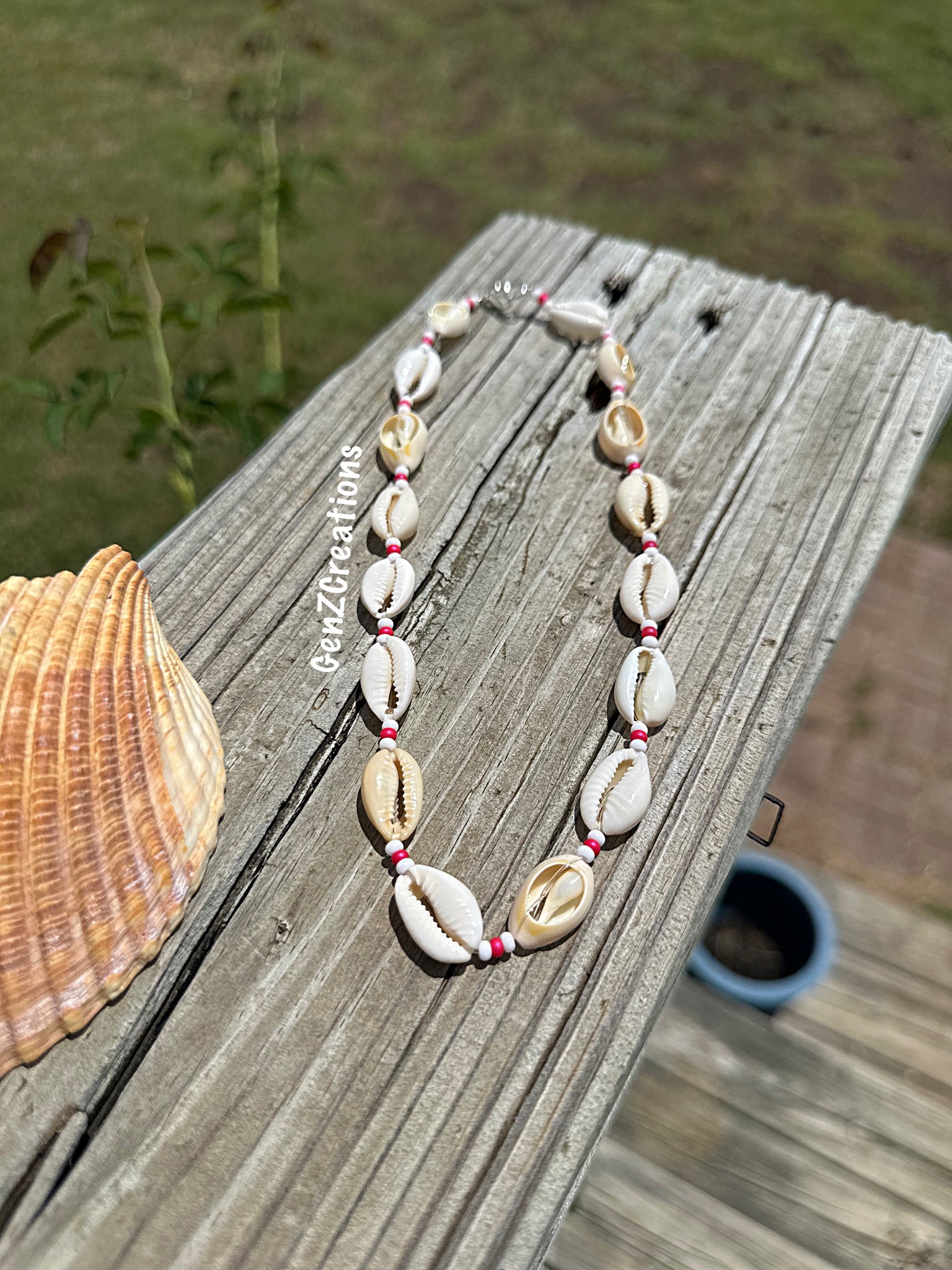 Custom puka shell necklace sale