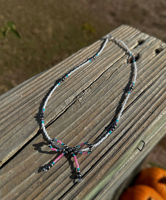 Navajo Pearl Bow Necklace