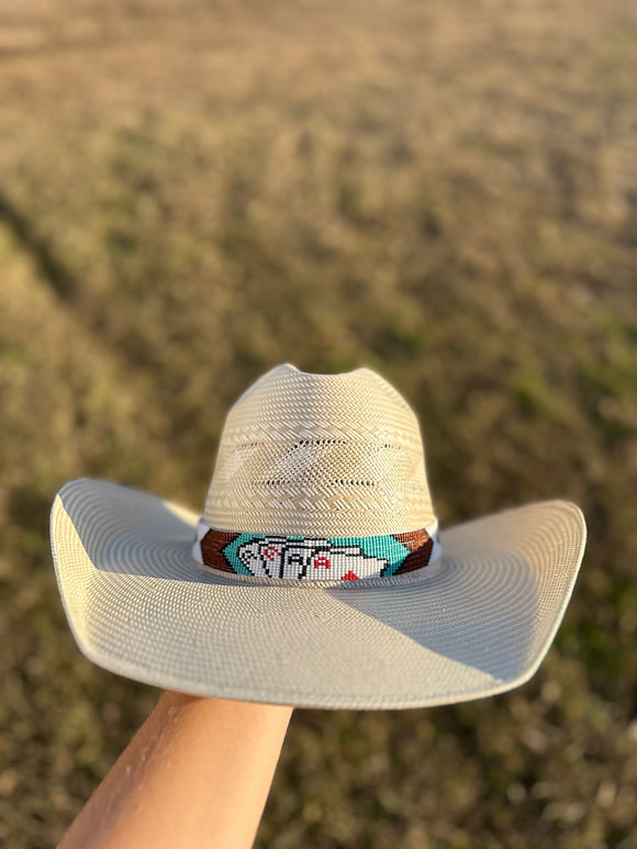 The 4 Ace's Beaded Hat Band