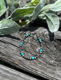 Turquoise Faux Navajo Pearl Bracelet's