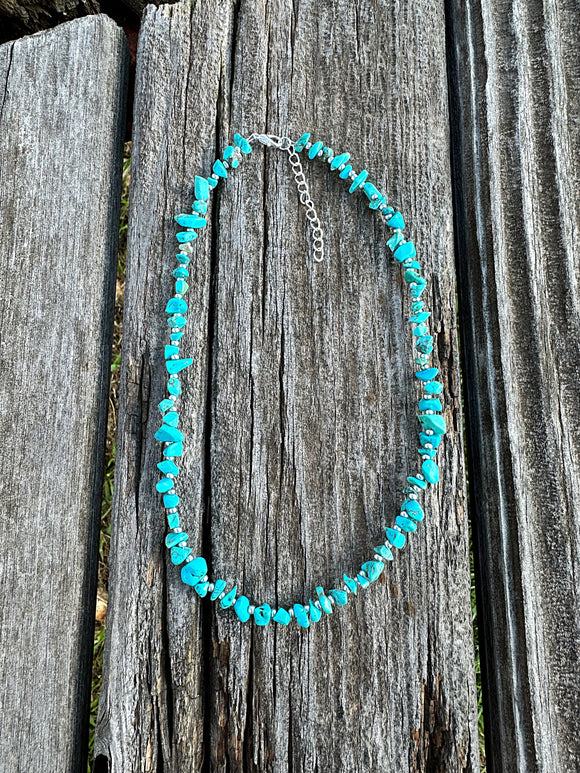 Turquoise Rock Necklace
