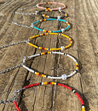 Western Initial Beaded Anklets